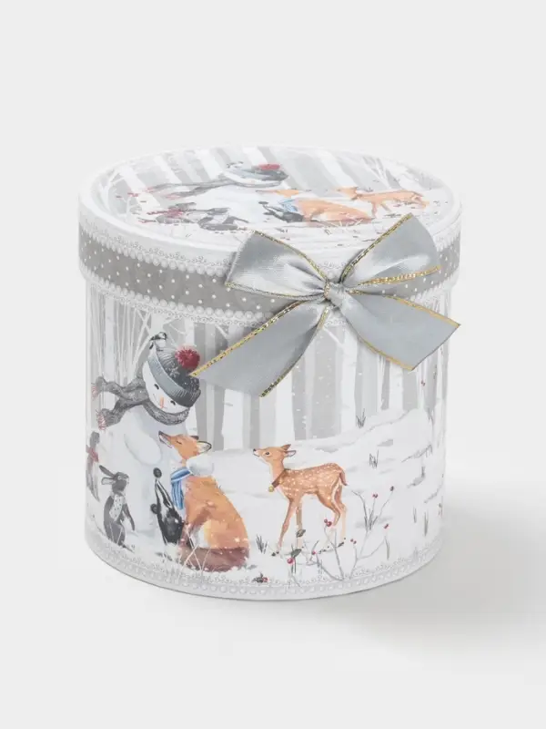 Кружка новогодняя «Снежные забавы», 300 мл, керамика, подарочная упаковка, белая