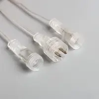 Гирлянда &laquo;Сосульки рифленые&raquo; 2.5&times;0.42 м, IP65, прозрачная нить, 288 LED, свечение белое с эффектом стекания, 12 В