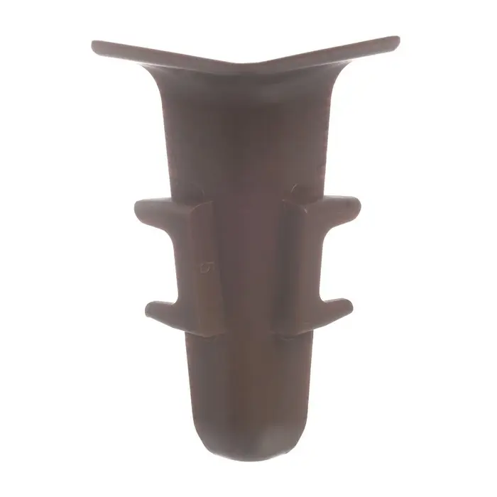 Угол внутренний для плинтуса «Деконика», 55 мм, 303 цвет венге темный