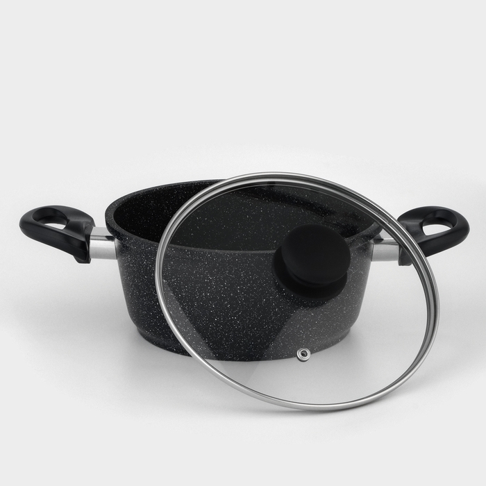 Кастрюля Доляна «Элит», 2 л, 2 л, d=21,5 см, h=9,2 см, антипригарное покрытие, стеклянная крышка Кастрюля Доляна «Элит», 2 л, 2 л, d=21,5 см, h=9,2 см, антипригарное покрытие, стеклянная крышка