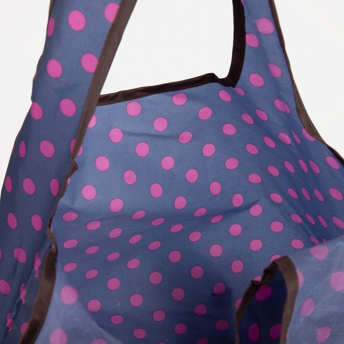 Сумка хозяйственная без застежки, складная, цвет синий Сумка хозяйственная без застежки, складная, цвет синий