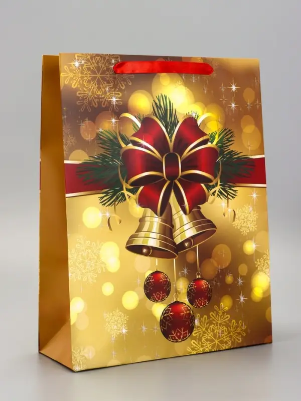 Пакет подарочный ламинированный Пакет подарочный ламинированный "Новогодняя пора" , 31 х 40 х 11,5 см