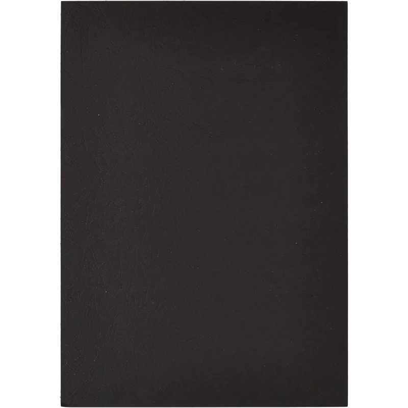 Обложки для переплета картонные  чер.кожаА4,230г/м2,100шт/уп