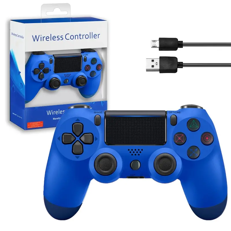 Джойстик беспроводной для консоли синий (no logo)