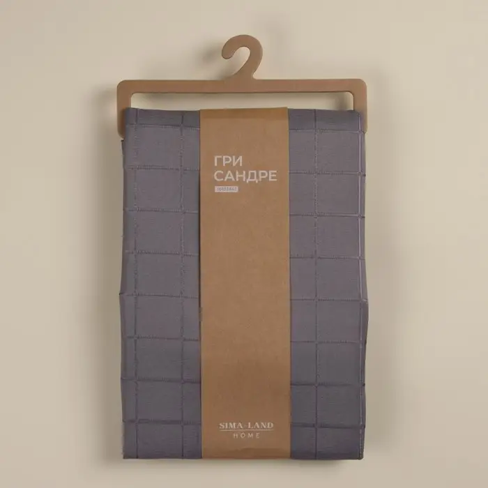 Штора для ванной &laquo;Гри Сандре&raquo;, с люверсами, 180&times;180 см, полиэстер, коричневая