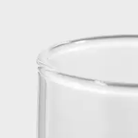 Кружка Magistro &laquo;Боттом&raquo;, 100 мл, 5.8&times;5.2 см штабелируемая, боросиликатное стекло, прозрачная