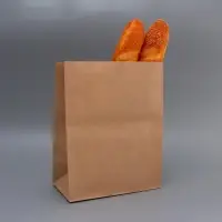 Пакет крафт бумажный фасовочный, прямоугольное дно 26×15×34 см