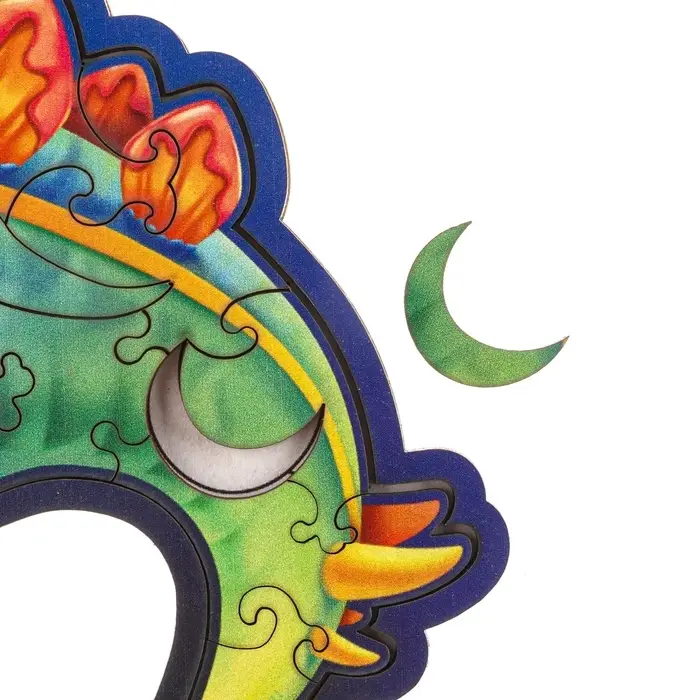 Пазл деревянный фигурный Лесная мастерская &laquo;Стегозавр&raquo;, 67 элементов