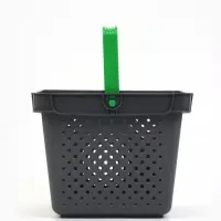 Корзина покупательская пластиковая 10 л, серая