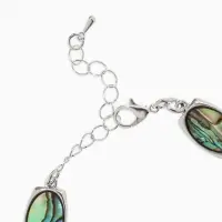 Браслет цепочка &laquo;Галиотис. Овал&raquo;, L=17 см, + удлинитель 5 см, цвет серебро, разноцветный