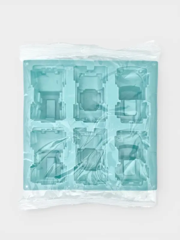 Форма для выпечки Доляна &laquo;Грузовик&raquo;, силикон, 22&times;22 см, 6 ячеек (9.8&times;4.9 см), бирюзовый