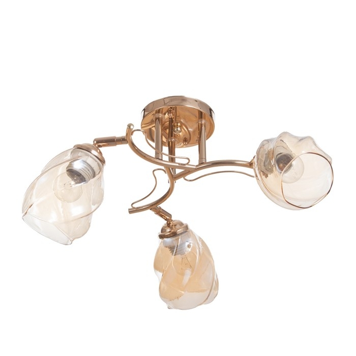 Люстра Люстра "Лойс" 3х40Вт Е27 Золото 50х50х22см