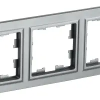 BRITE Рамка 3 поста РУ-3-БрС сталь