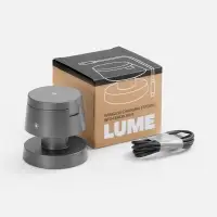 Станция беспроводной зарядки с подсветкой Lume, серая Станция беспроводной зарядки с подсветкой Lume, серая