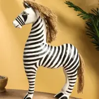 Сувенир «Зебра», 30×10×45 см, дерево, чёрно-белый Сувенир «Зебра», 30×10×45 см, дерево, чёрно-белый