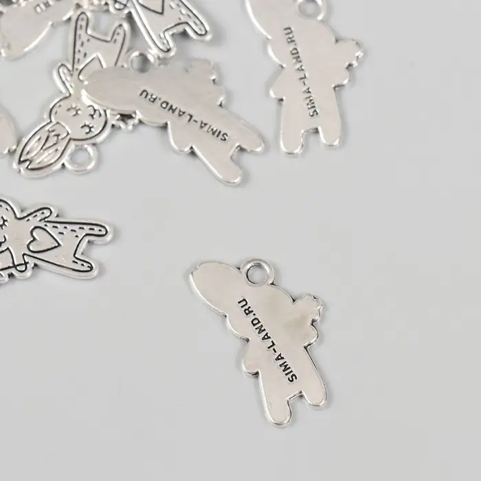 Декоративный элемент для творчества «Арт Узор. Зайка-феечка», 1.4×2.5 см