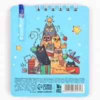 Набор: блокнот и мини ручка, 32 листа "Котики"