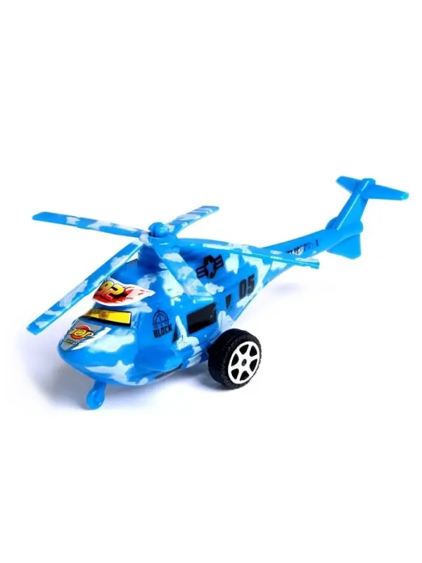 Вертолёт инерционный, цвета МИКС