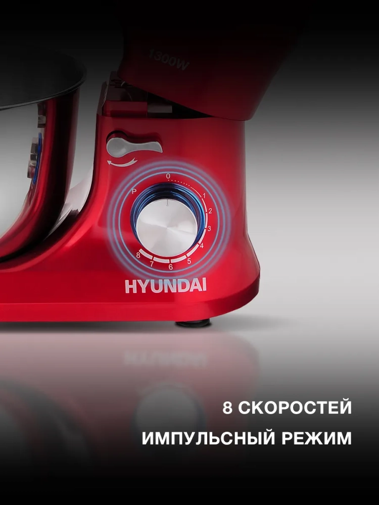 Миксер планетарный HYM-S6451 1300Вт красный Миксер планетарный HYM-S6451 1300Вт красный