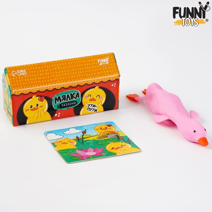 Антистресс сквиш мялка с пазлом «Утка» Антистресс сквиш мялка с пазлом «Утка»