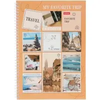 Тетрадь А4 80л кл Hatber "TRAVEL", на греб, перф на отрыв, многоцв срез, глянц лам 2В МИКС Тетрадь А4 80л кл Hatber "TRAVEL", на греб, перф на отрыв, многоцв срез, глянц лам 2В МИКС