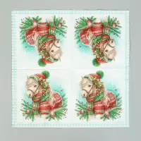 Салфетки бумажные трёхслойные «Новогодний пони», 33х33, 20шт Салфетки бумажные трёхслойные «Новогодний пони», 33х33, 20шт