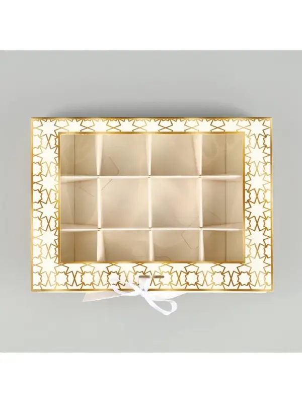 Коробка для конфет на Рамадан, 12 ячеек &laquo;Счастливого праздника!&raquo; 18.5&times;13.5&times;3.5 см