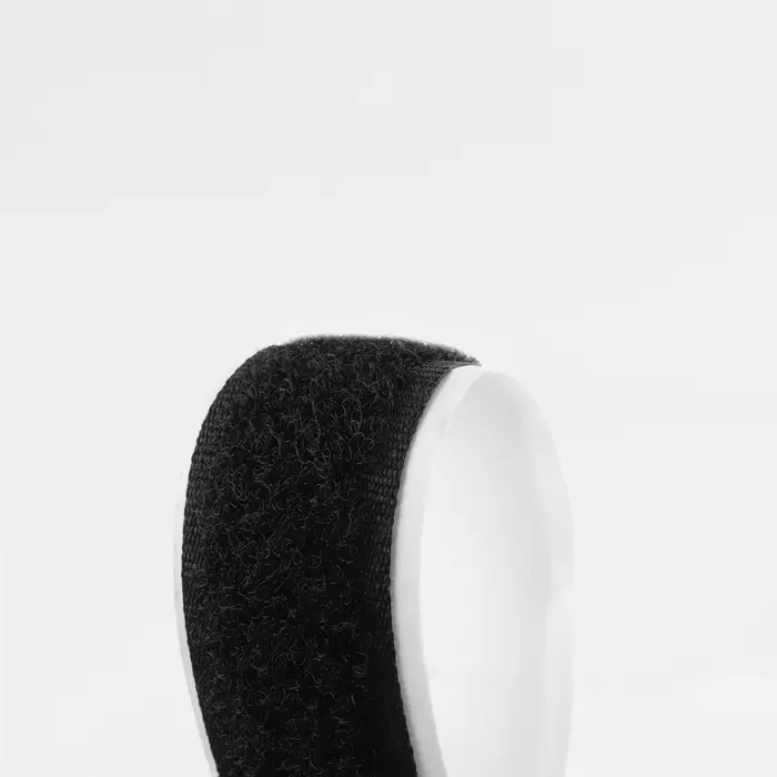 Липучка на клеевой основе, 20 мм, 100&plusmn;5 см, чёрная