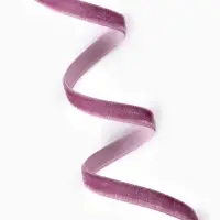 Лента бархатная, 10 мм, 18&plusmn;1 м, сиреневая №199