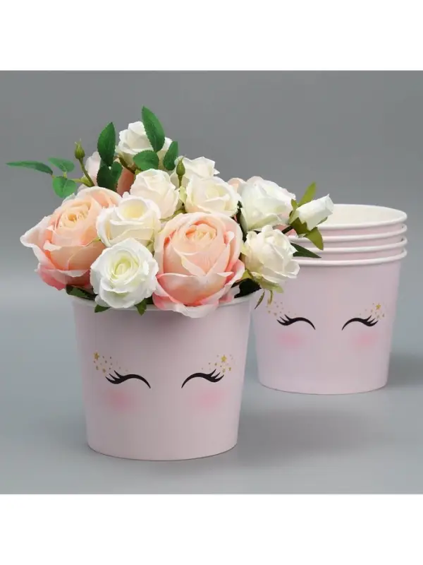 Стакан для цветов &laquo;Глазки&raquo;, 1500 мл