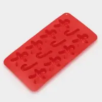 Форма для конфет и шоколада новогодняя Доляна &laquo;Карамельное чудо&raquo;, силикон, 21&times;10 см, 12 ячеек (3.5&times;3.5 см), красная