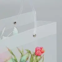 Пакет подарочный прозрачный, "Букет цветов", 22 х 10 х 24 см