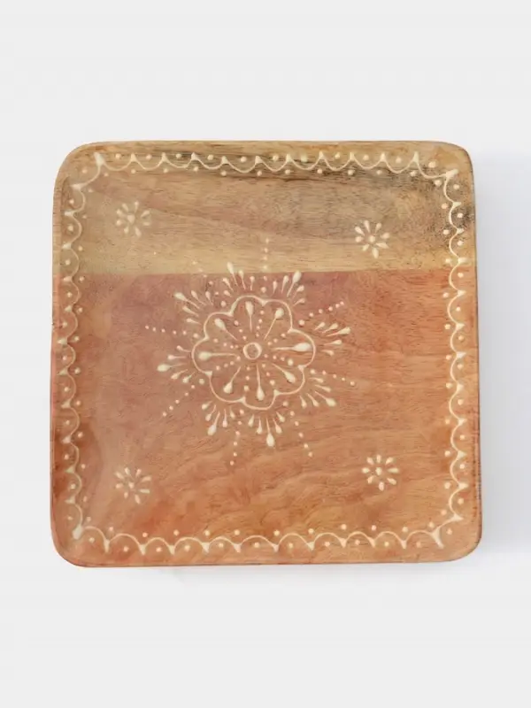 Блюдо &laquo;Звезда&raquo;, 20.5&times;20.5&times;3 см, дерево манго