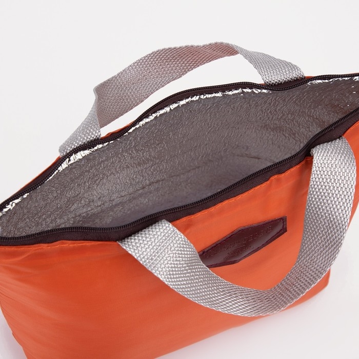 Термосумка на молнии 3,8 л, цвет оранжевый Термосумка на молнии 3,8 л, цвет оранжевый
