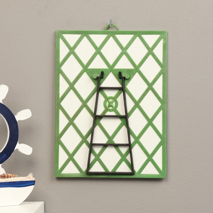 Зеркало интерьерное настенное, акрил, 18 х 24 см, зеленое
