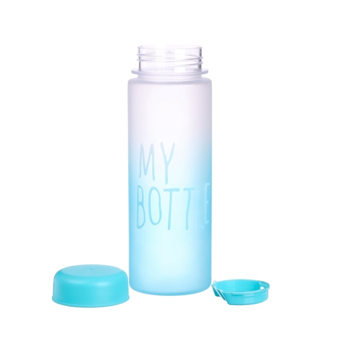 Бутылка для воды, напитков, спортивная, в школу, 500 мл, My bottle,19.5 х 6 см, голубая Бутылка для воды, напитков, спортивная, в школу, 500 мл, My bottle,19.5 х 6 см, голубая