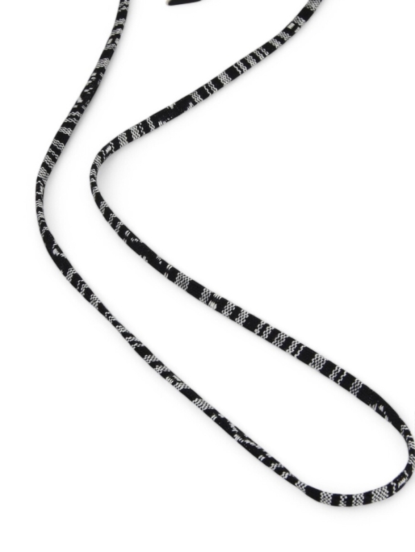 Шнурок для очков на шею 70 см, черный с узором Шнурок для очков на шею 70 см, черный с узором