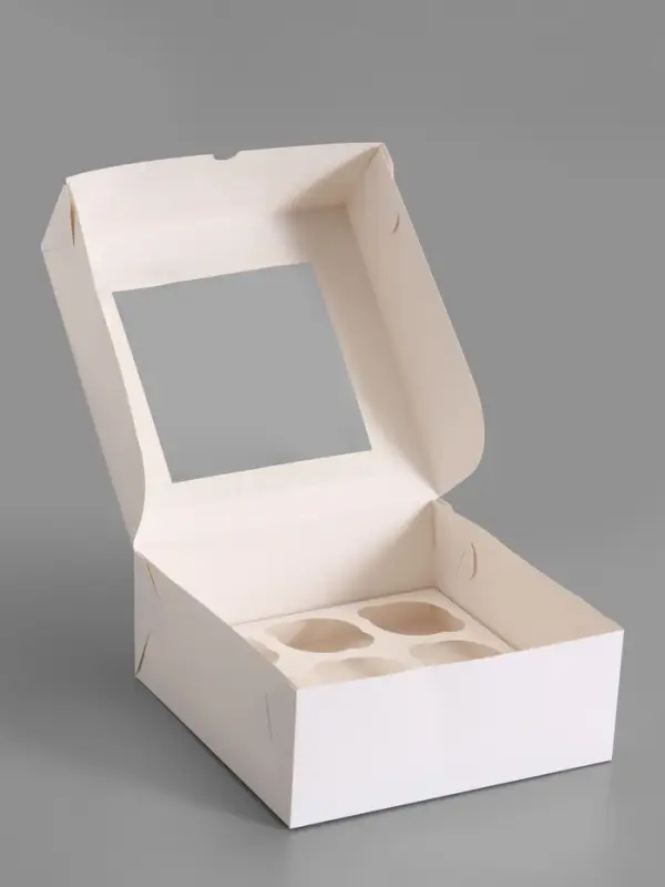 Коробка для 9 капкейков с окном, 25&times;25&times;10 см