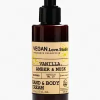 Набор женский VEGAN.Love.Studio "Vanilla, Amber, Musk": гель для душа 300 мл + крем-лосьон 150 мл 10