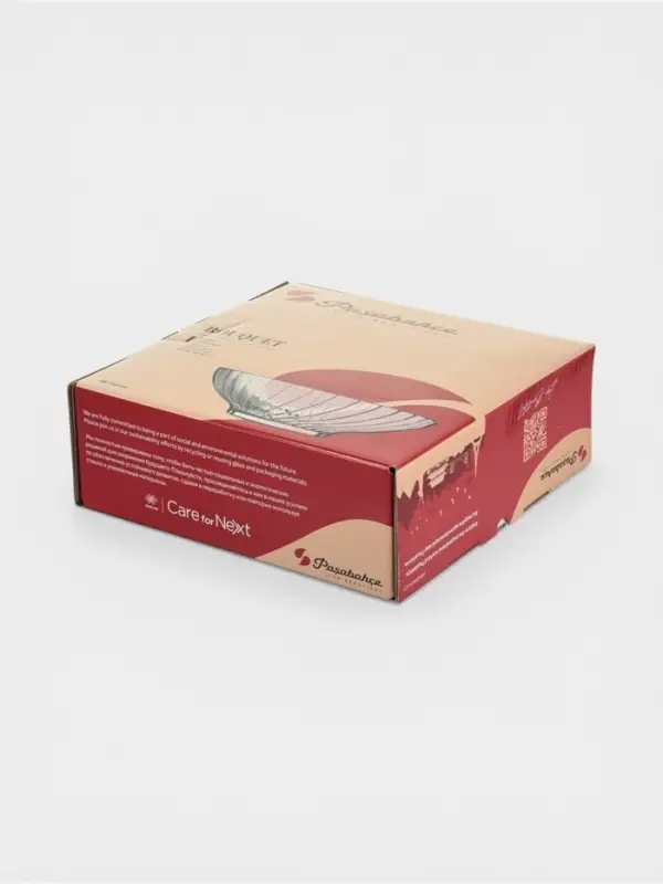 Салатник Paşabah&ccedil;e Bouquet, 1.37 л, d=21.8 см, стекло, прозрачный