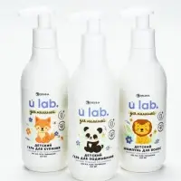 Детский шампунь для волос &laquo;Зверята&raquo;,с экстрактом ромашки и мочевины, 250 мл, ULAB