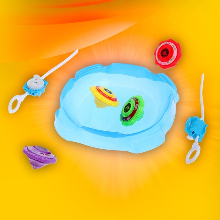 Набор волчков «Титан», с устройством запуска Набор волчков «Титан», с устройством запуска