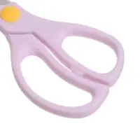 Ножницы 13 см, пластиковые ручки, закругленные концы, блистер, в картонной коробке, корпус МИКС