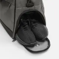 Спортивная сумка Atlantes, серая с черным Спортивная сумка Atlantes, серая с черным