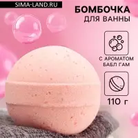 Бомбочка для ванн Добропаровъ с морской солью &laquo;бабл гам&raquo; 110 г
