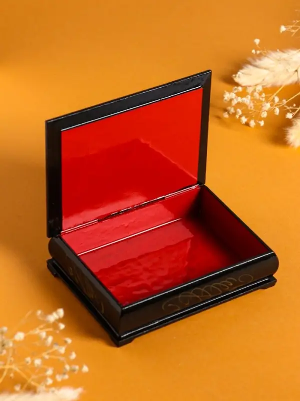 Шкатулка «Букет с ромашками», 10×14 см, лаковая миниатюра