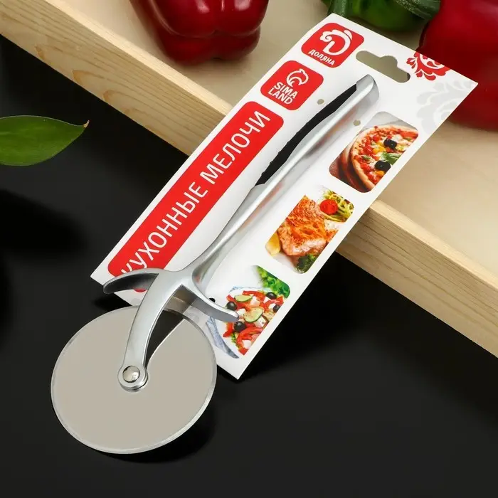 Нож для пиццы и теста Доляна Shapes, цвет серебряный Нож для пиццы и теста Доляна Shapes, цвет серебряный