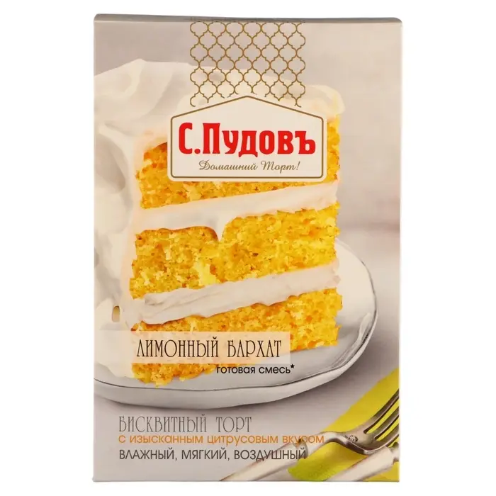Торт "Лимонный бархат" С.Пудовъ, 400 г