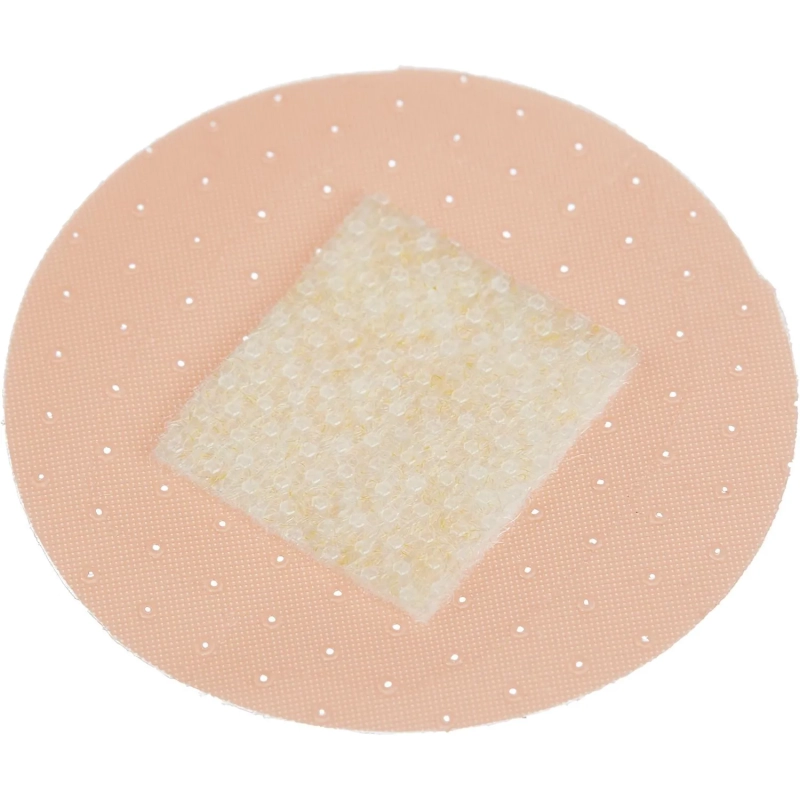 Лейкопластырь бакт. 2,2см круг полимер. телес.1000шт/упLEIKO