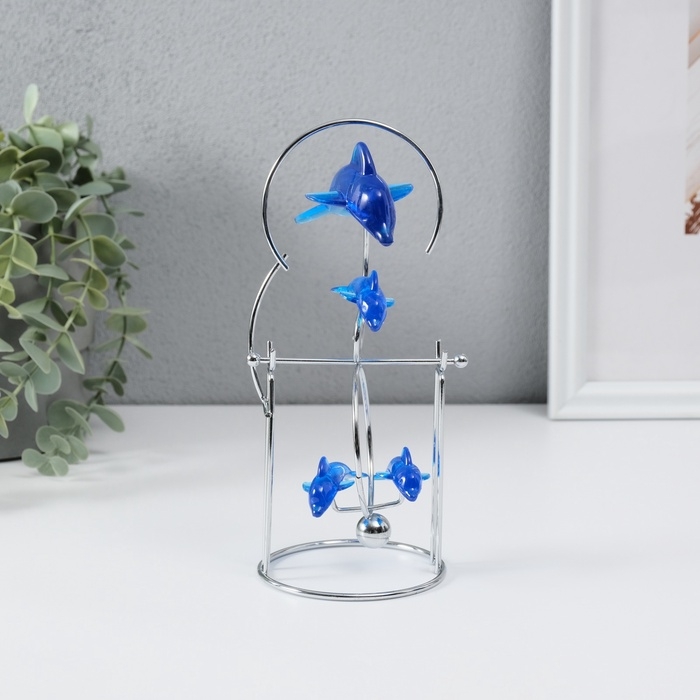 Маятник Маятник "Дельфины" 1 бол и 3 мал 9,5 х 8 х 19,5 см